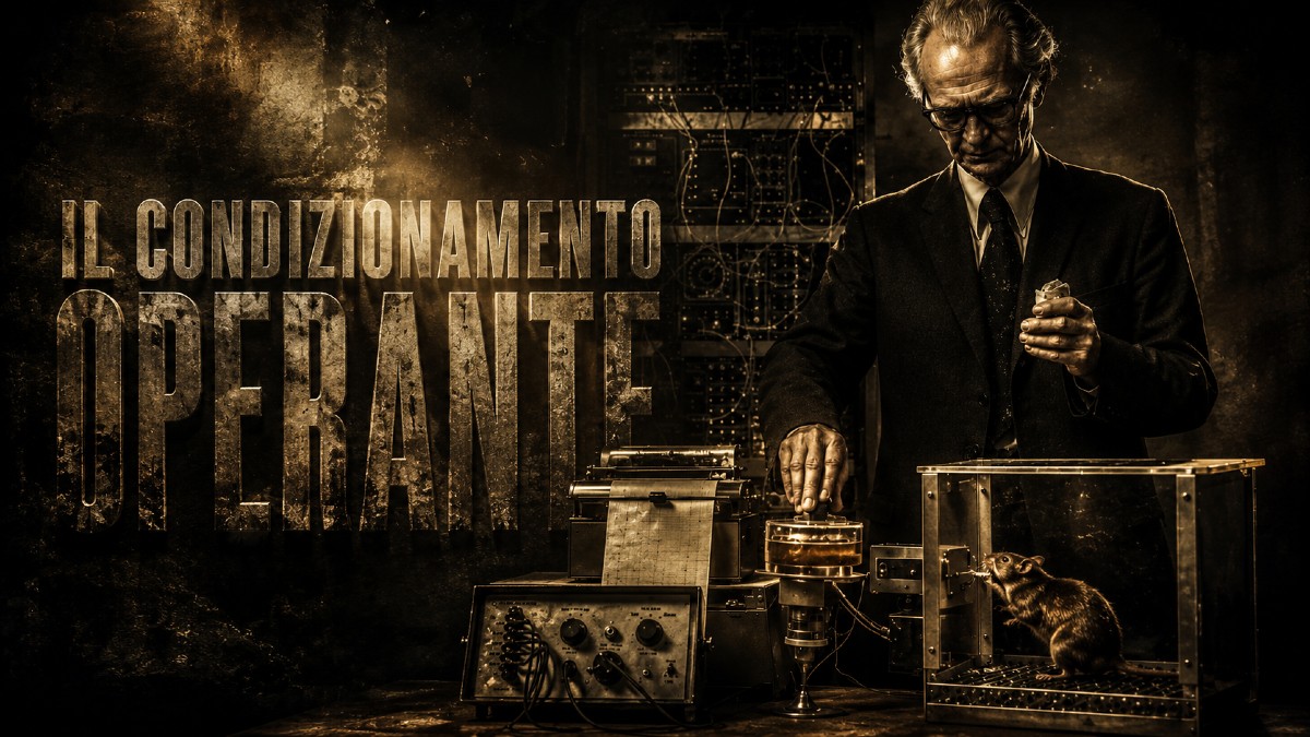 Skinner osserva pensieroso una "camera operante"